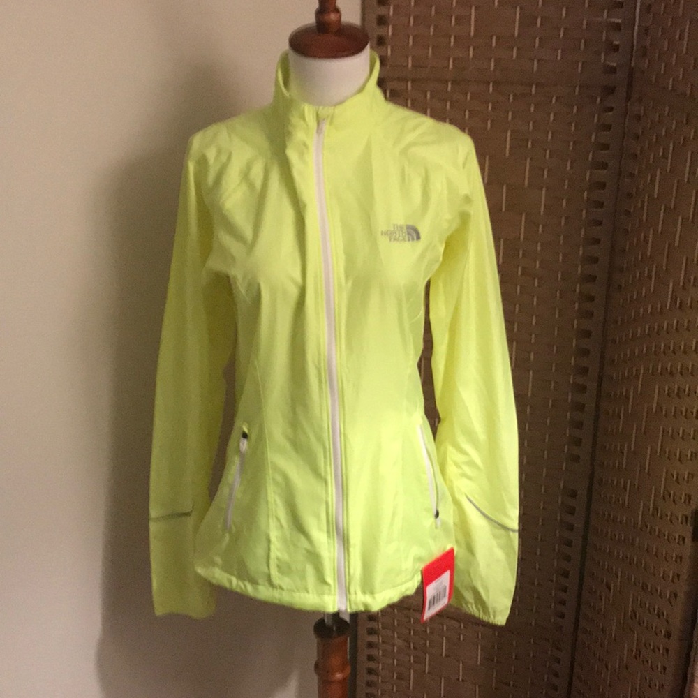 Neon Yellow North Face Jacket